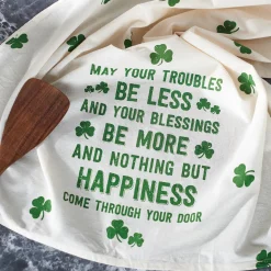 'Nothing But Happiness' St Patrick's Kitchen Towel