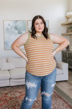 Now and Forever Striped Tank