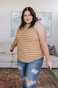 Now and Forever Striped Tank