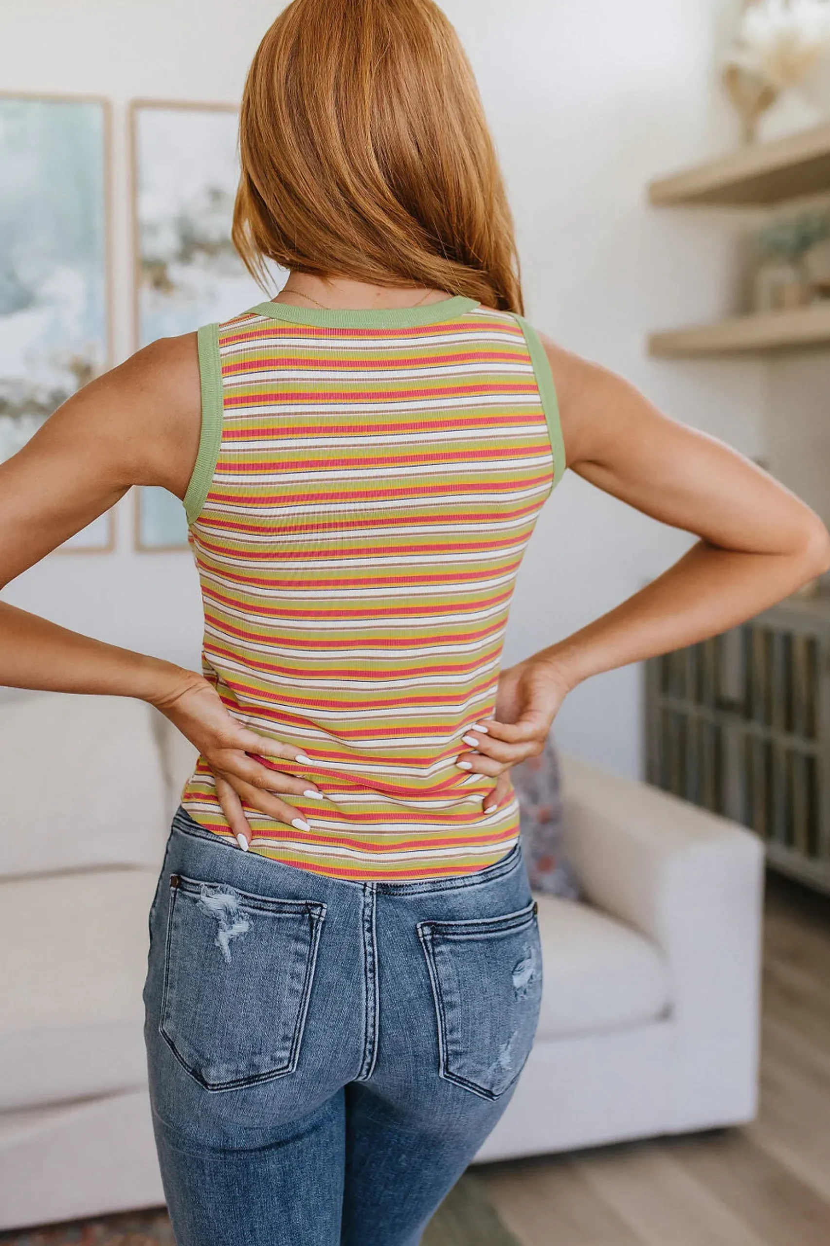 Now and Forever Striped Tank