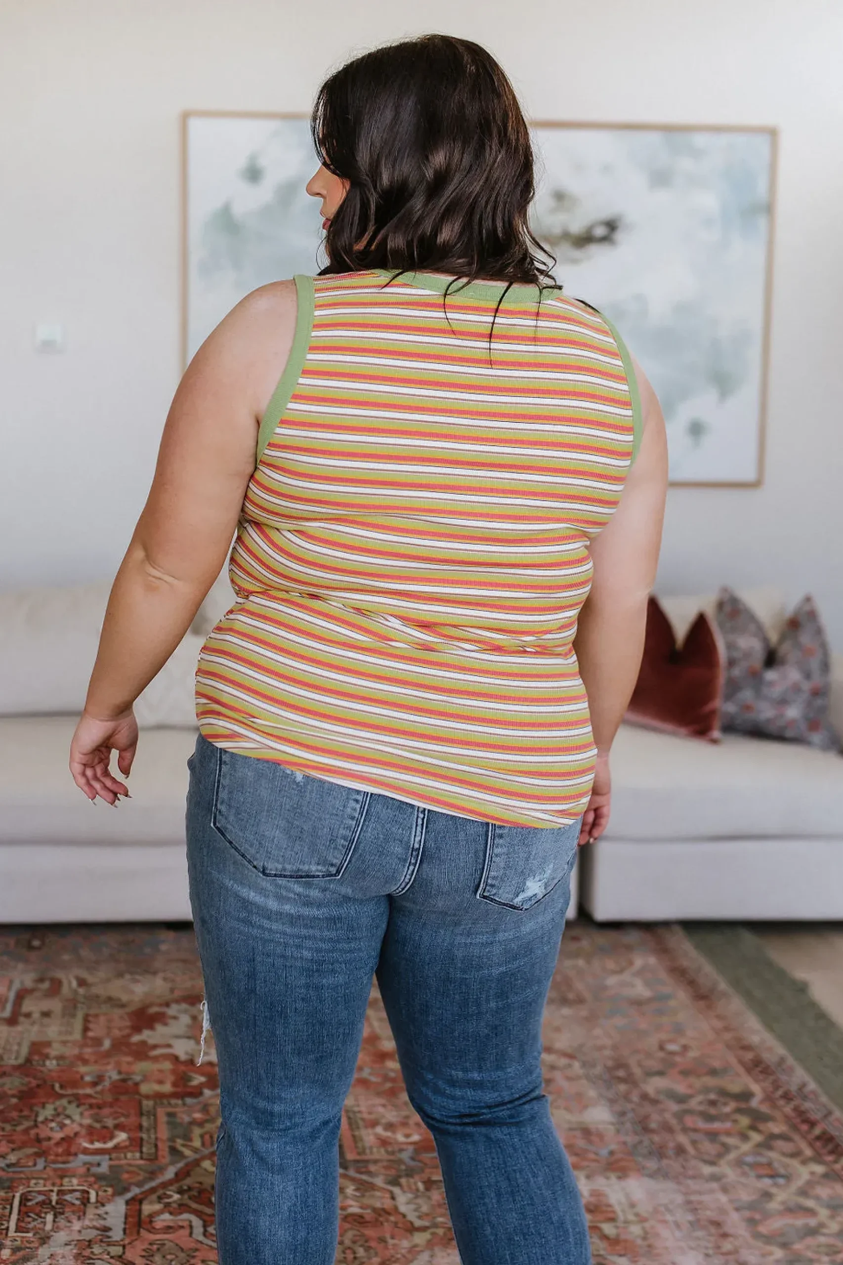 Now and Forever Striped Tank