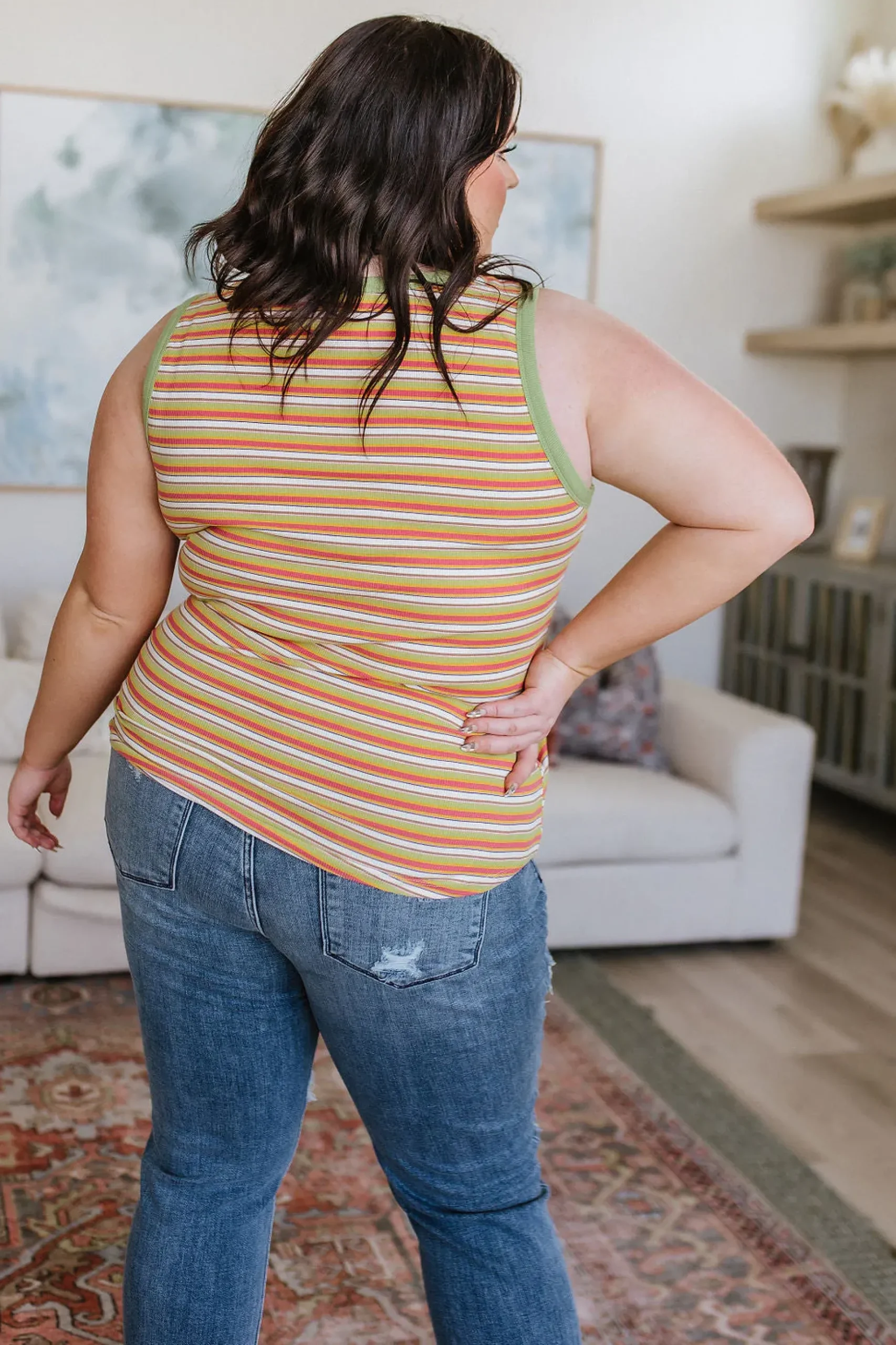 Now and Forever Striped Tank