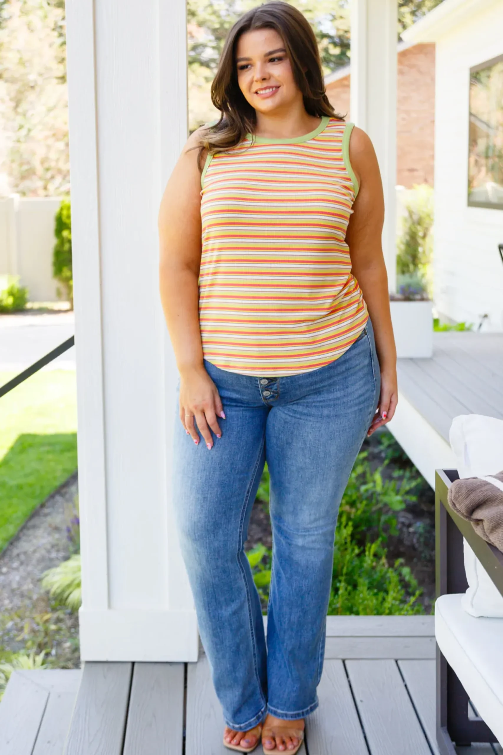 Now and Forever Striped Tank