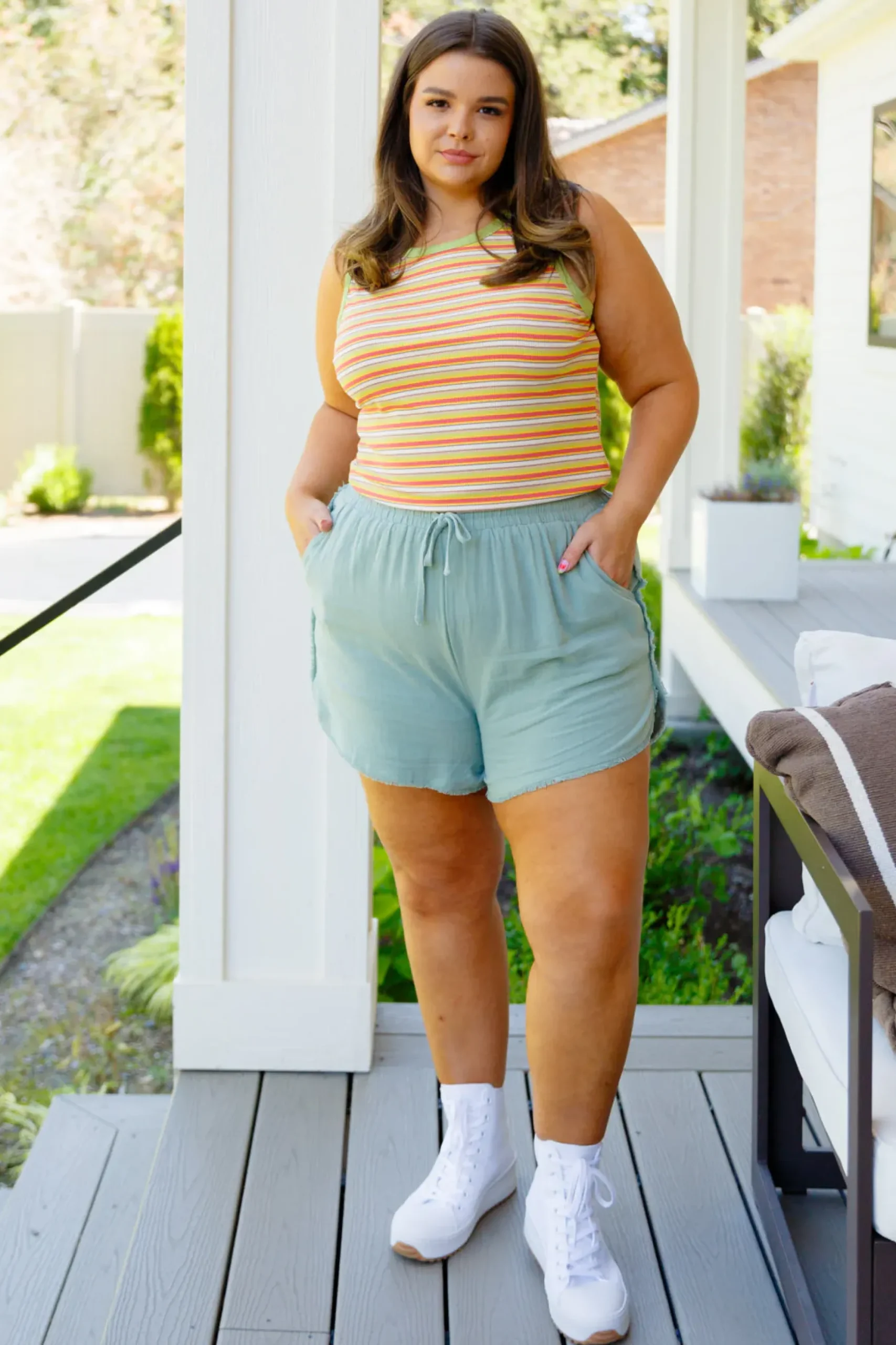 Now and Forever Striped Tank