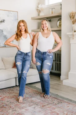 O'Hara Destroyed Straight Jeans by Judy Blue