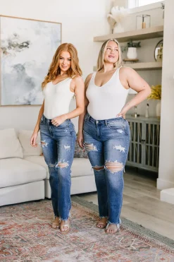 O'Hara Destroyed Straight Jeans by Judy Blue