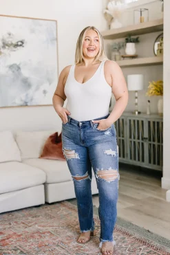 O'Hara Destroyed Straight Jeans by Judy Blue