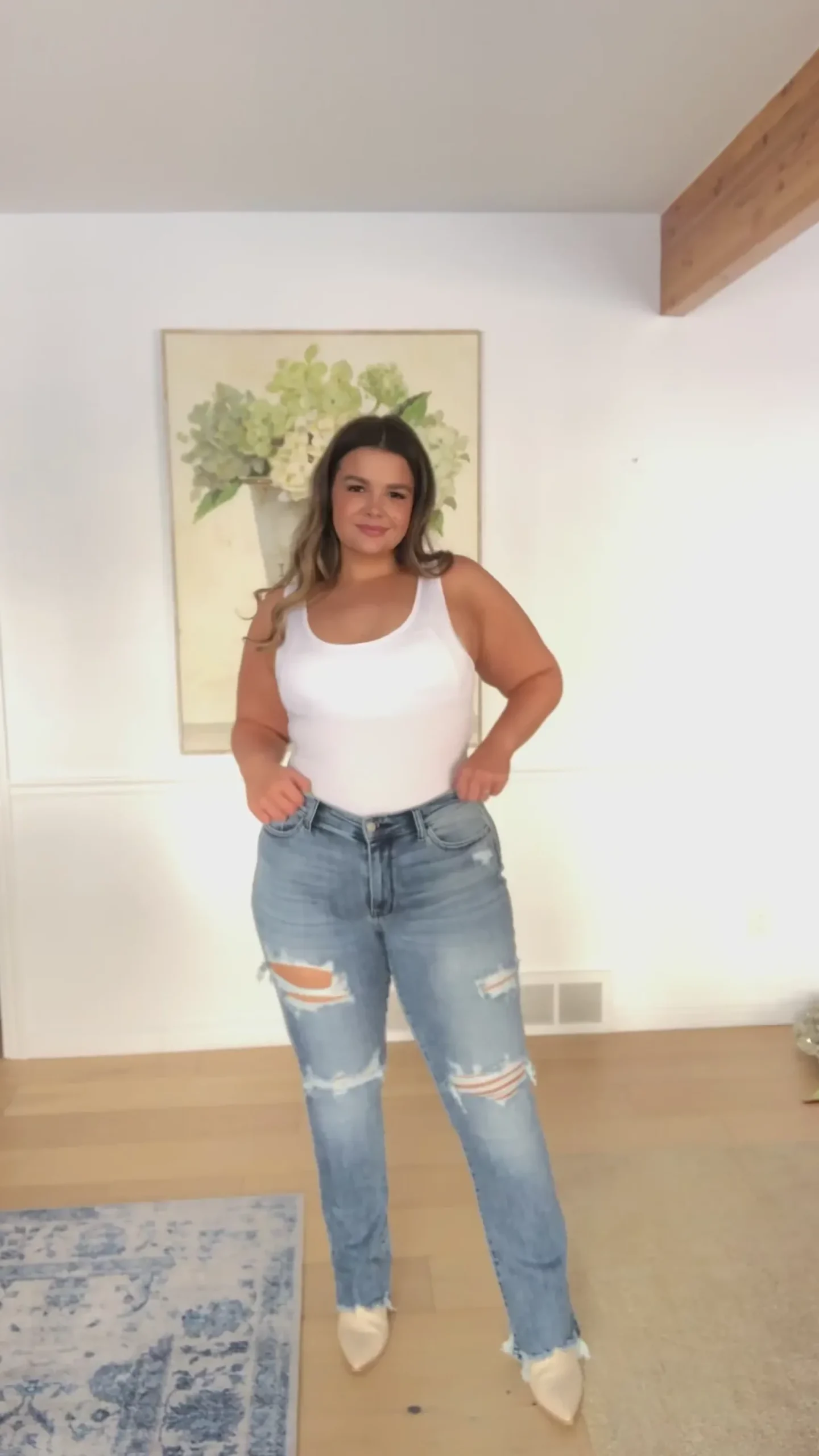 O'Hara Destroyed Straight Jeans by Judy Blue