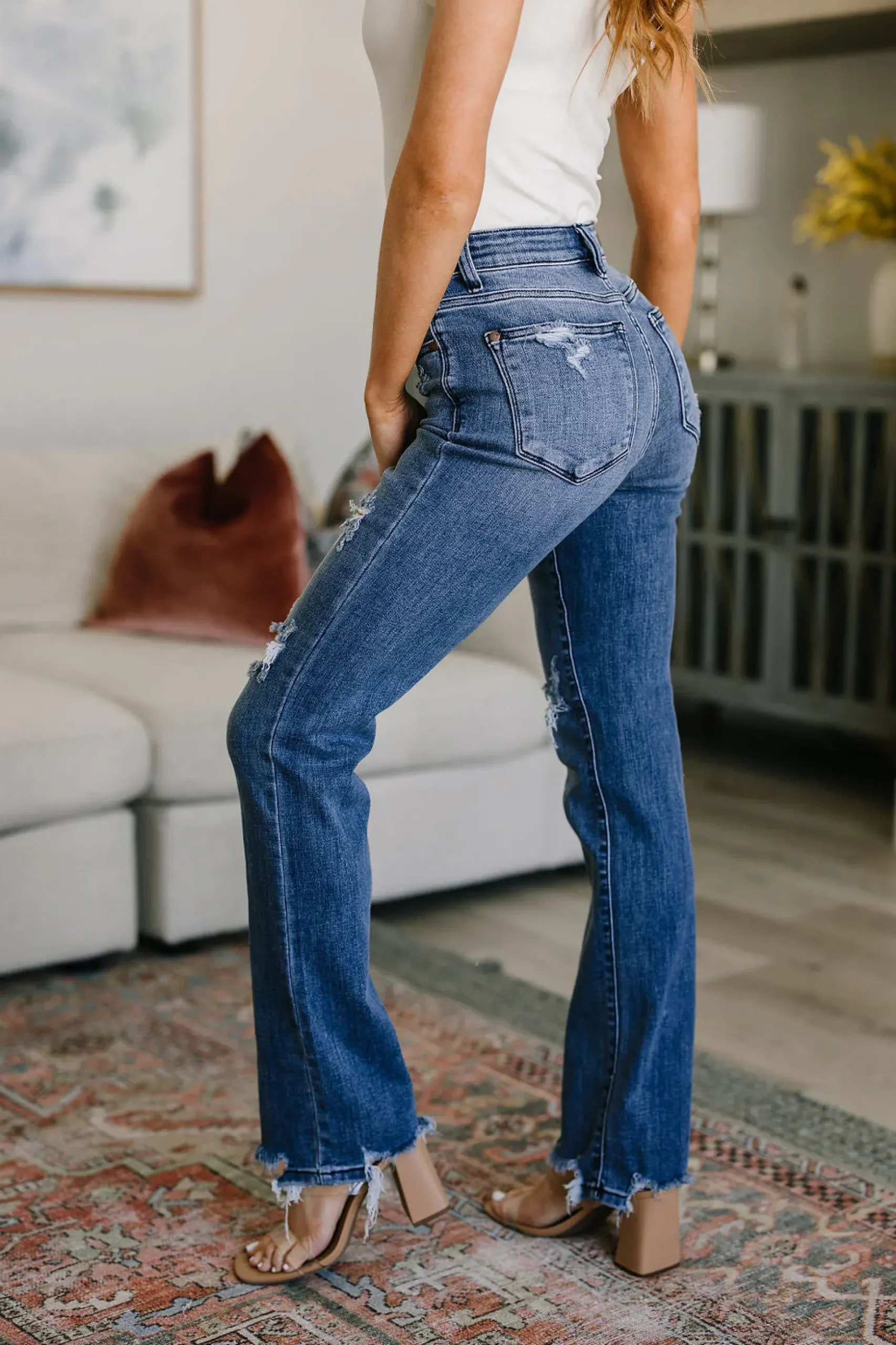 O'Hara Destroyed Straight Jeans by Judy Blue