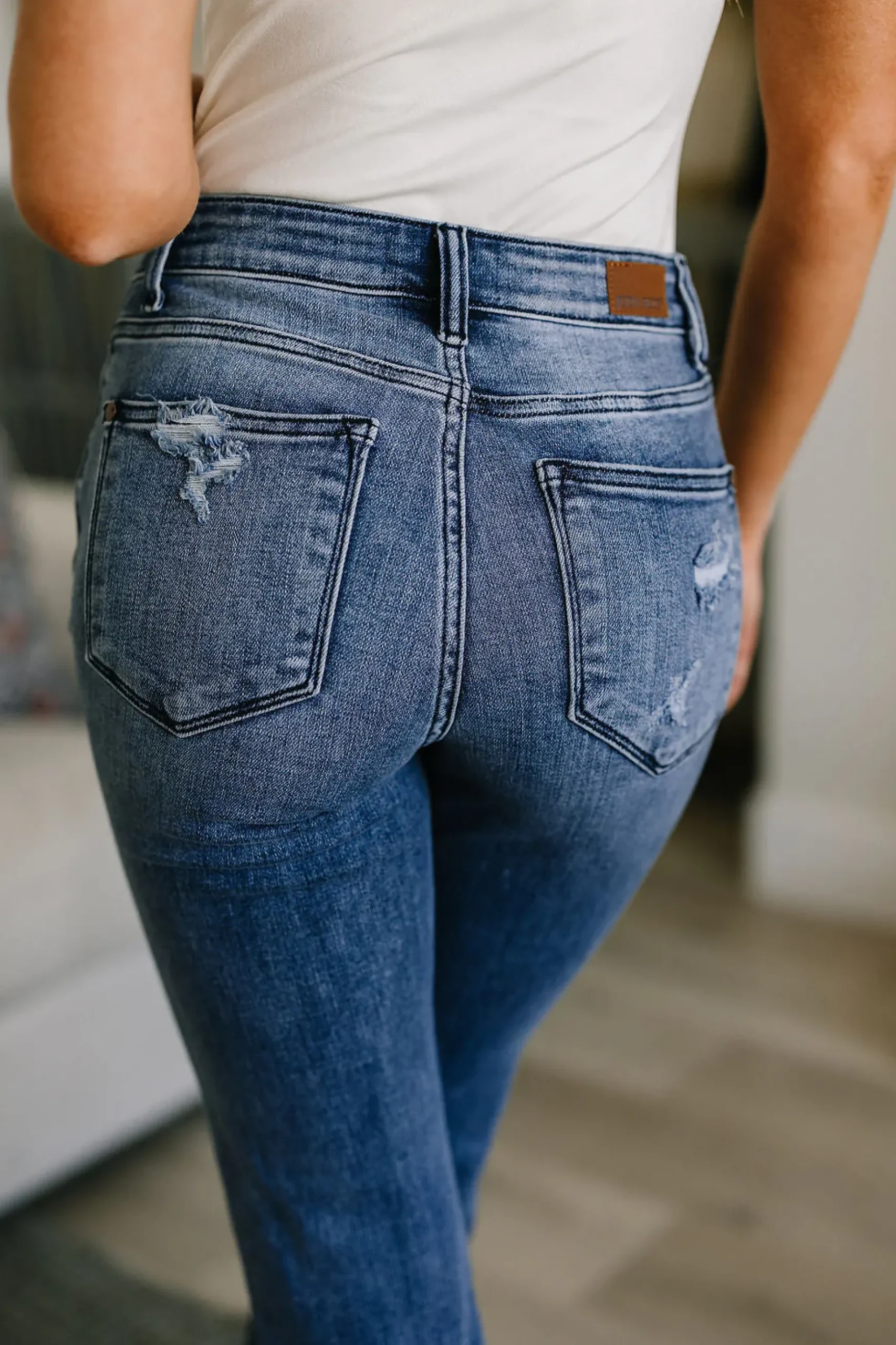 O'Hara Destroyed Straight Jeans by Judy Blue