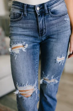 O'Hara Destroyed Straight Jeans by Judy Blue