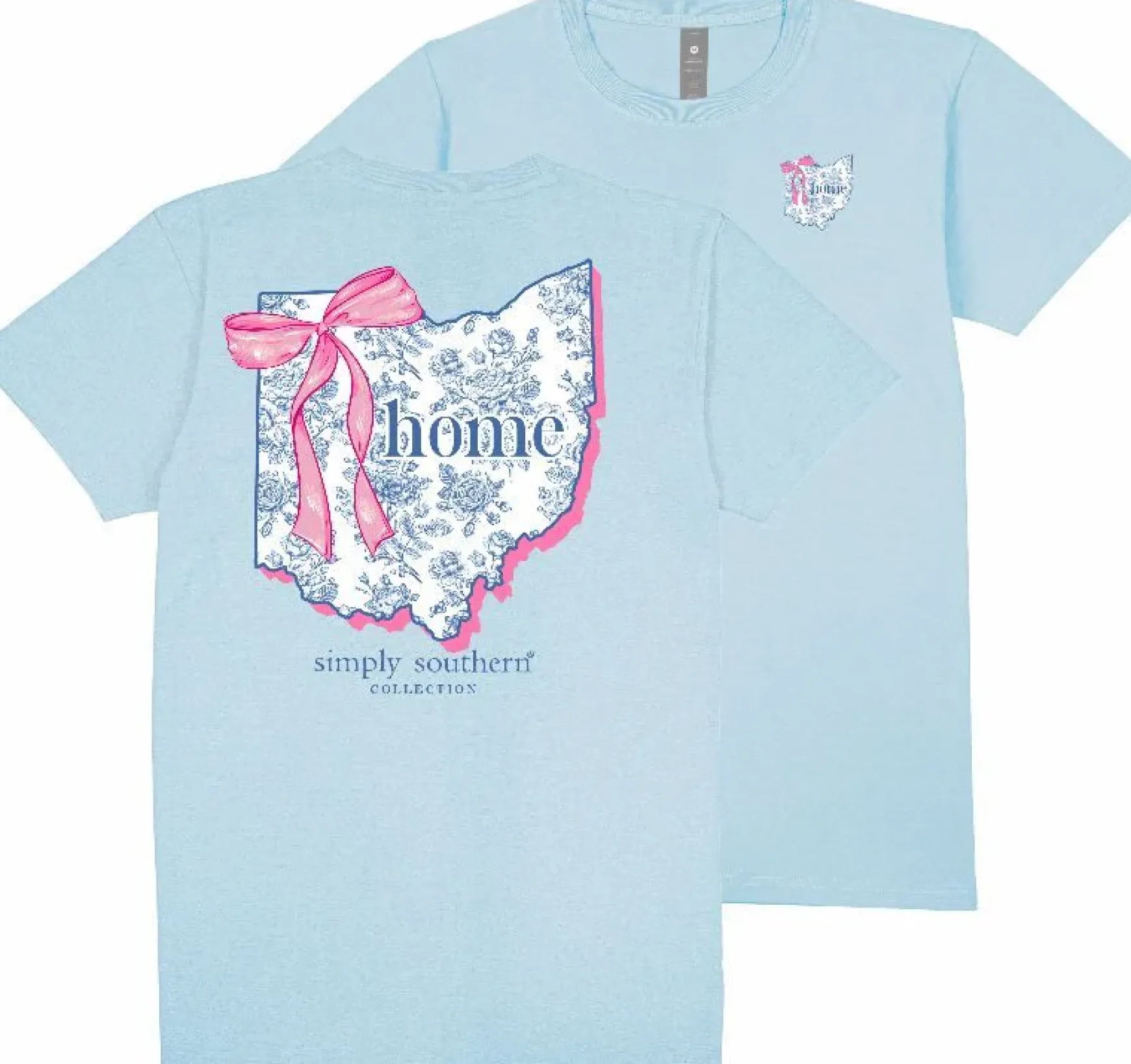 Ohio Home Bow Floral State Tee by Simply Southern