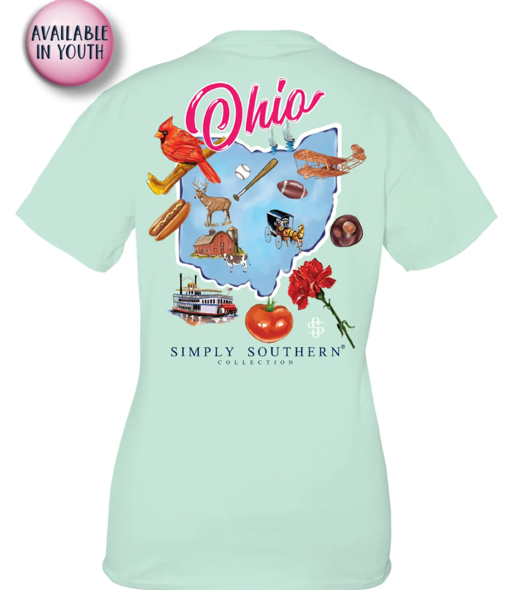 Ohio State Short Sleeve Tee by Simply Southern