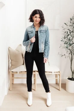 On The Fringe Jacket in Denim