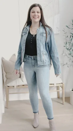 On The Fringe Jacket in Denim