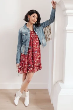 On The Fringe Jacket in Denim