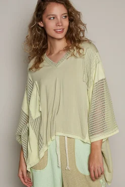 Oversized Multi-Textured Top from POL