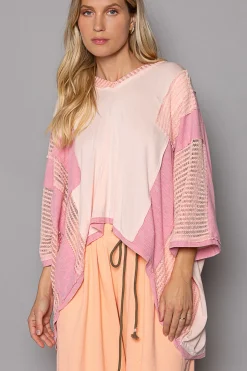 Oversized Multi-Textured Top from POL