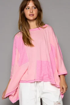 Oversized Patchwork Top by POL