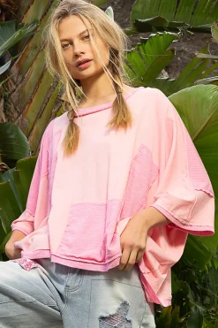 Oversized Patchwork Top by POL