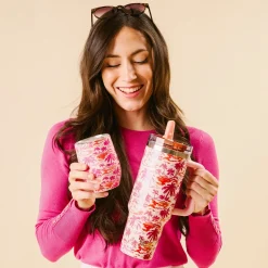 Paradise Palms Wine Tumbler