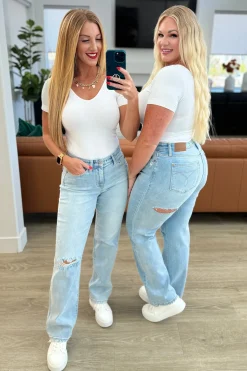 Parker High Rise 90's Straight Jeans by Judy Blue