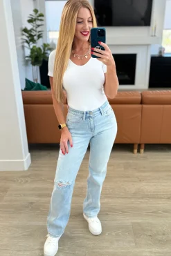 Parker High Rise 90's Straight Jeans by Judy Blue