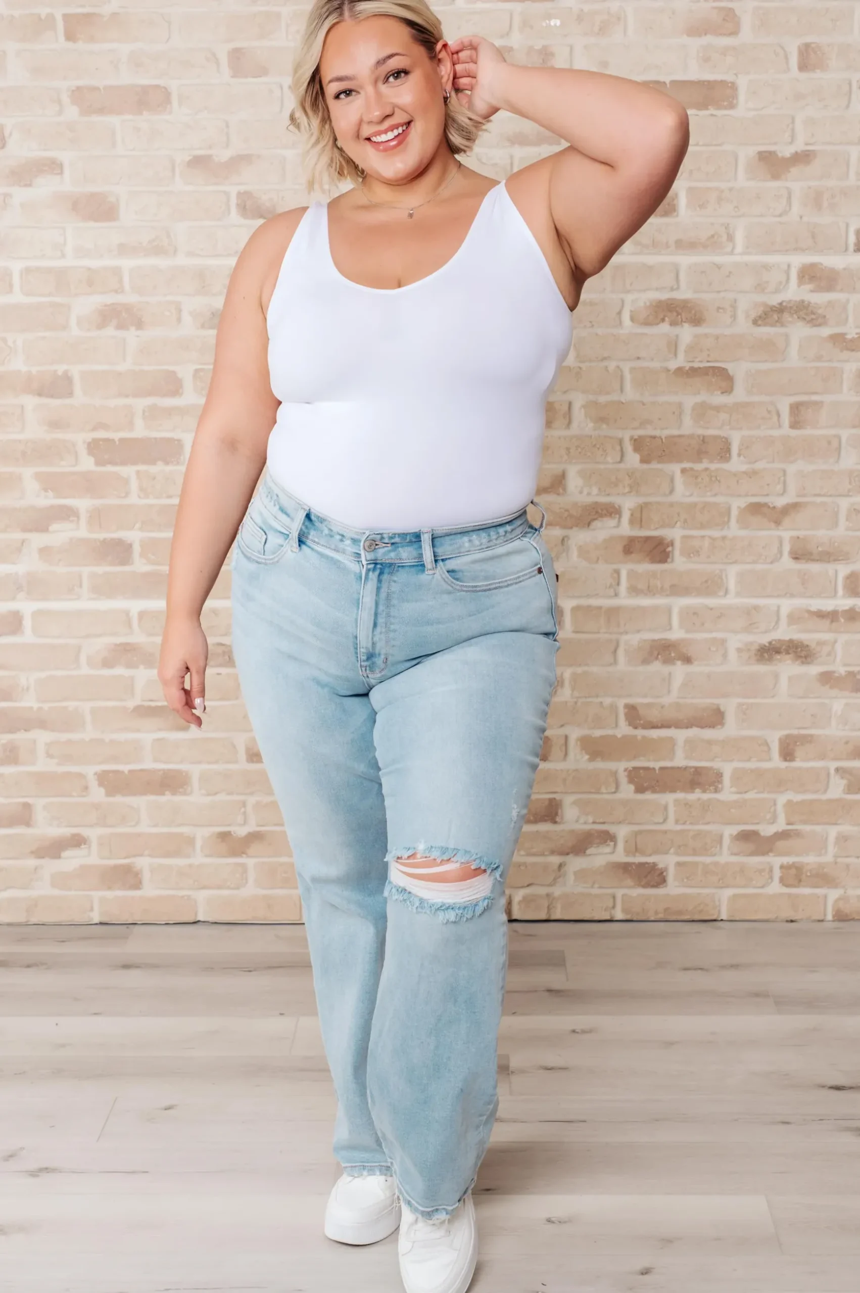 Parker High Rise 90's Straight Jeans by Judy Blue