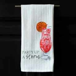 Party Up A Storm Bar Towel