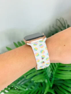 Pastel Easter Egg Printed Silicone Smart Watch Band