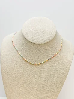 Pastel Multi Seed Bead Necklace