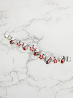 Patriotic Enamel Magnetic Bracelet