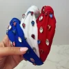 Patriotic Top Knot Jewel Headbands