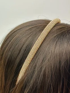 Pave Rhinestone Headband - Rose