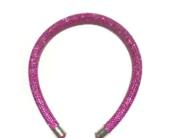 Pave Rhinestone Headband - Pink