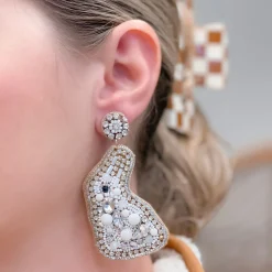 Pearl Bunny Dangle Earrings