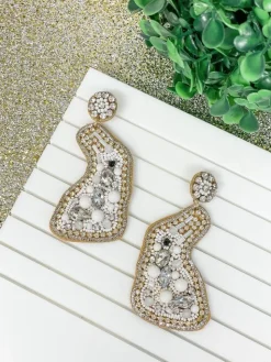 Pearl Bunny Dangle Earrings