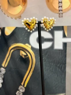 PEARL HEART EARRINGS by ChanSuttPearls