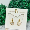 Pearl Heart Earrings by Lauren Kenzie