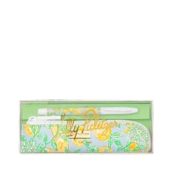 Pen with Pouch by Lilly Pulitzer - Make Lemonade