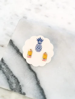 Pencil Signature Enamel Studs by Prep Obsessed