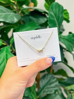 Petite Knot Chain Necklace - Choice Of Color