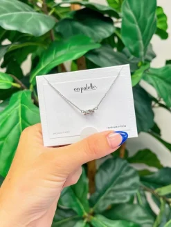 Petite Knot Chain Necklace - Choice Of Color