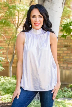 Photo Op Sleeveless Blouse