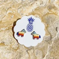 Piñata Signature Enamel Studs by Prep Obsessed