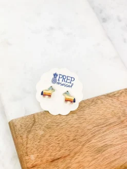 Piñata Signature Enamel Studs by Prep Obsessed