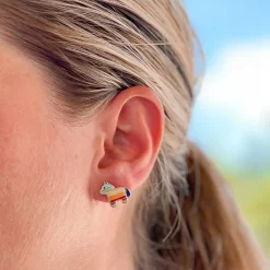 Piñata Signature Enamel Studs by Prep Obsessed