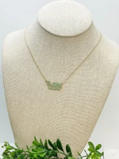 'Plant Lady' Enamel Pendant Necklace