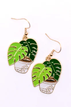 Plant Lover Potted Plant Earrings