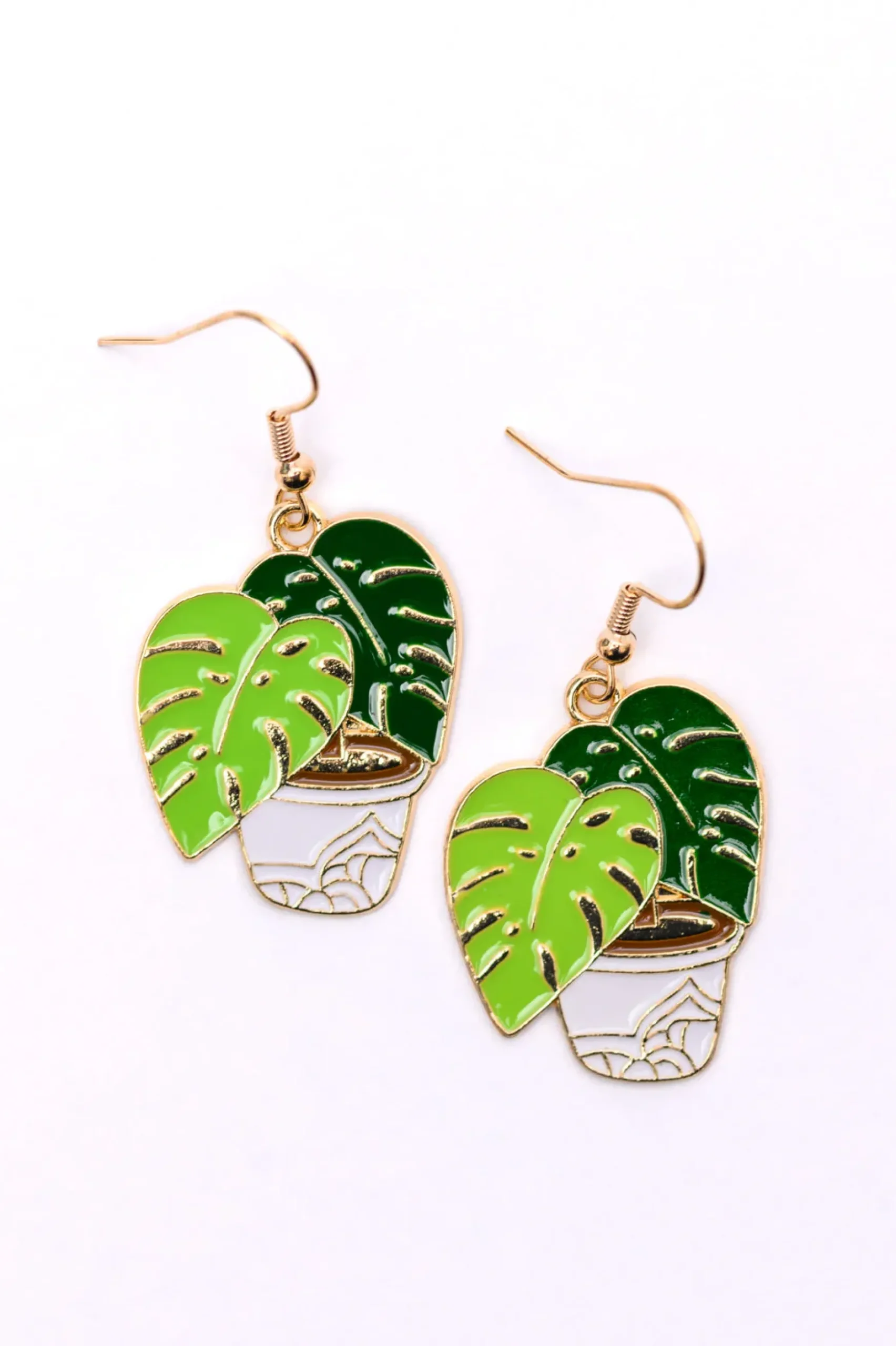 Plant Lover Potted Plant Earrings